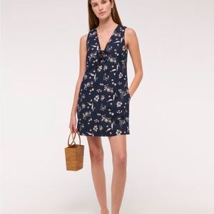 Abercrombie & Fitch Women's
Linen-Blend Tie-Front Mini Dress